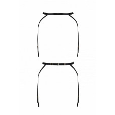 Пояс-стрепы с подвязками для чулок Passion Exclusive MEGGY GARTER BELT L/XL, black