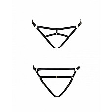 Трусики-стринги из стреп Passion Exclusive KELIS THONG S/M, black