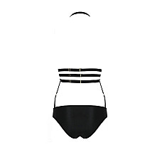 Боди монокини под латекс Passion Exclusive LAMIS BODY L/XL, black