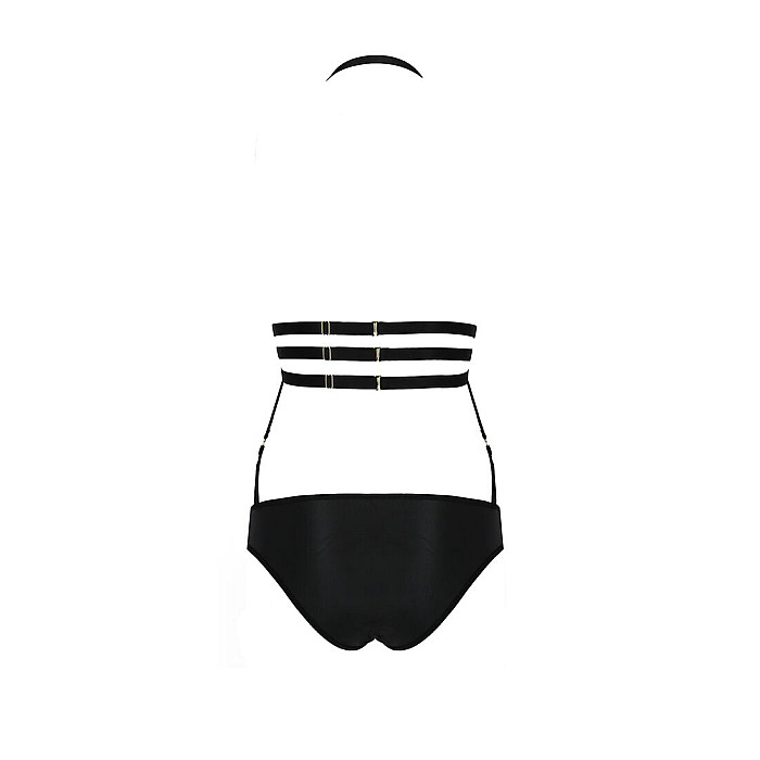 Боди монокини под латекс Passion Exclusive LAMIS BODY L/XL, black