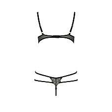 Боді монокіні з відкритими грудями VALERY BODY black L/XL - Passion Exclusive