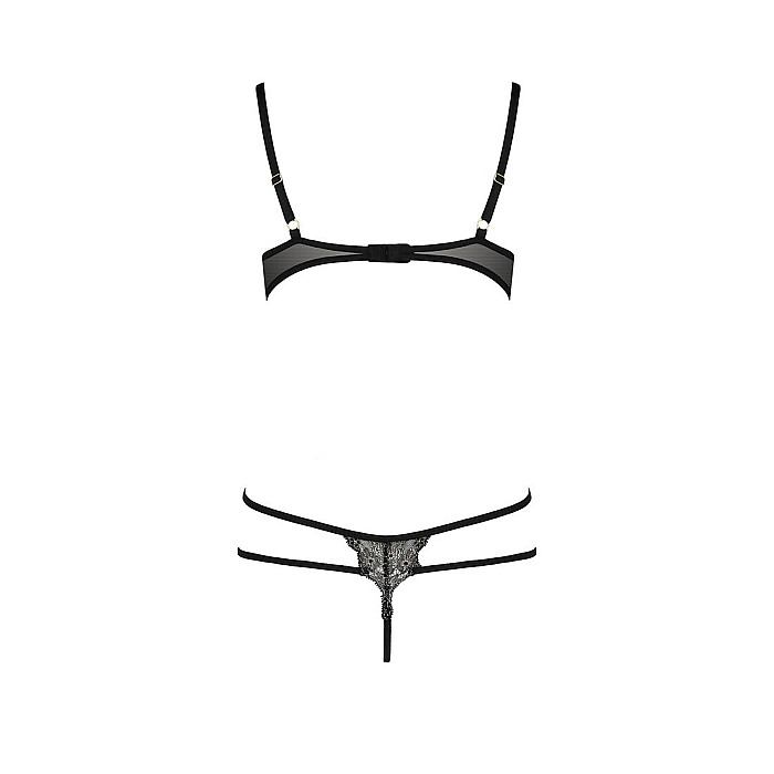 Боді монокіні з відкритими грудями VALERY BODY black L/XL - Passion Exclusive