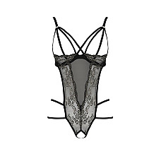 Боді монокіні з відкритими грудями VALERY BODY black S/M - Passion Exclusive