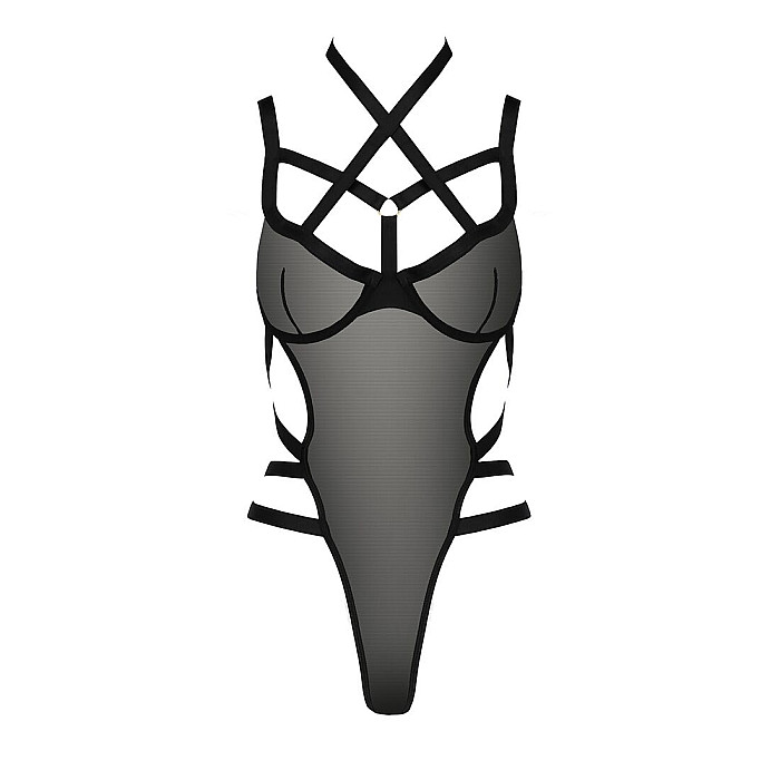 Боди-монокини Passion Exclusive HAGAR BODY L/XL, black