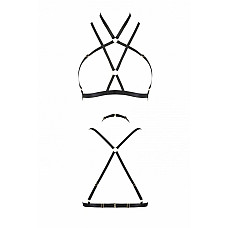 Портупея-стрепы Passion Exclusive KELIS BRA L/XL, black