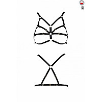 Бюстгальтер-стрепы Passion Exclusive ARMANDA BRA XXL/XXXL, black