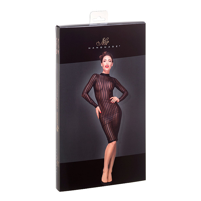 Платье с мокрым эффектом Noir Handmade F182 Classic dress made of elastic tulle, M