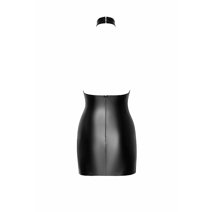 Сукня Noir Handmade F311 Eros mini halter dress of flocked mesh and wetlook - 3XL