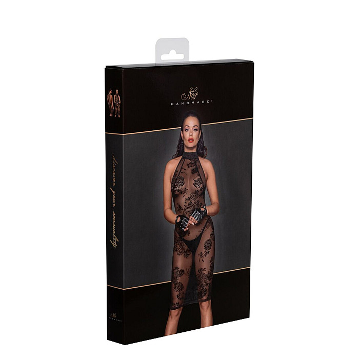 Платье Noir Handmade F240 Midi tulle dress with velvet straps, S