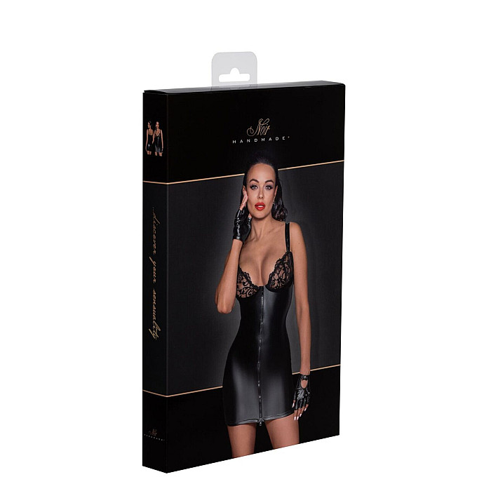 Платье с мокрым эффектом Noir Handmade F254 Powerwetlook mini-dress, XXL