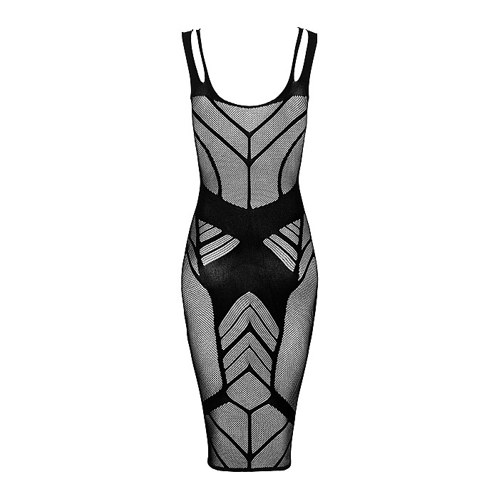 Напівпрозора сукня міді Obsessive D609 dress S/M/L, black