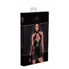 Платье Noir Handmade F238 Short tulle dress with powerwetlook inserts, XL
