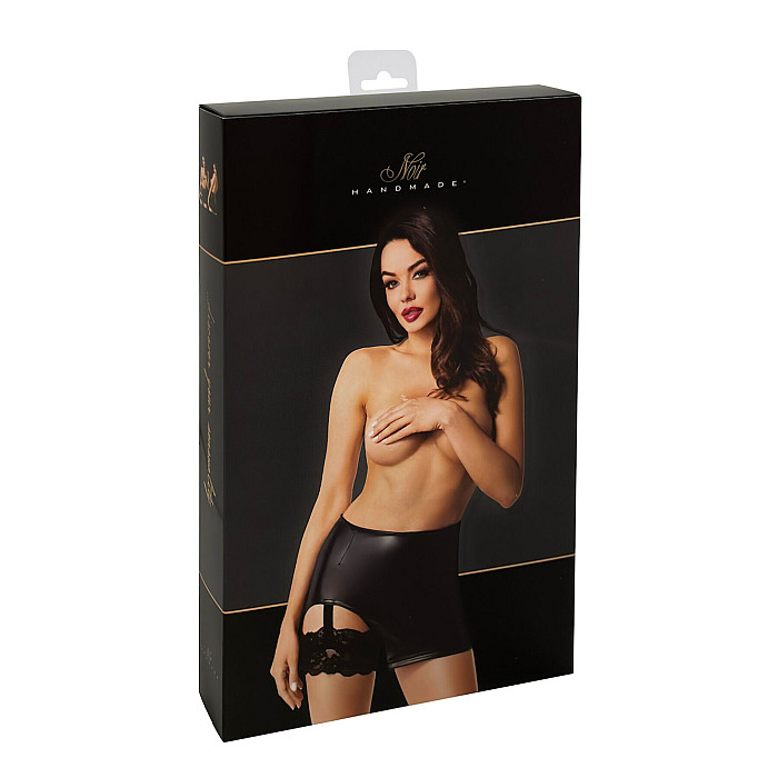 Юбка Noir Handmade F345 Powerwetlook skirt with garter - S