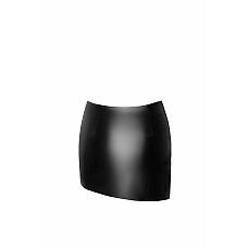 Юбка Noir Handmade F305 Legacy, XXL, black, мини, под латекс, асимметричный крой