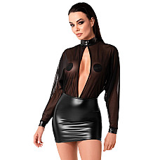 Сукня Noir Handmade F348 Powerwetlook and tulle dress - L