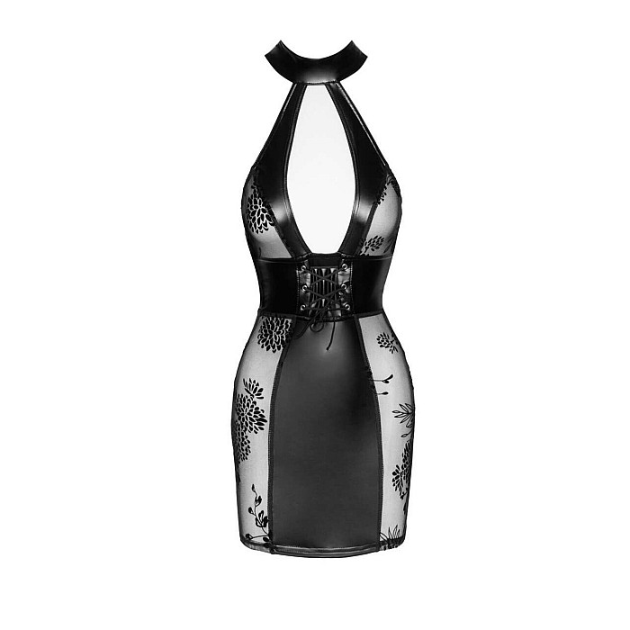 Платье Noir Handmade F238 Short tulle dress with powerwetlook inserts, 3XL