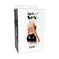 Сексуальное виниловое платье Art of Sex - Jaklin, размер L-2XL, цвет черный