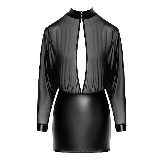 Сукня Noir Handmade F348 Powerwetlook and tulle dress - 6XL