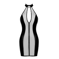 Платье Noir Handmade F370 Luxuria Crystal Sheer Mini Dress XL