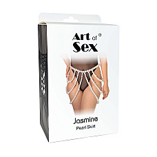 Юбка из жемчуга Art of Sex - Jasmine, цвет белый, размер XS-2XL