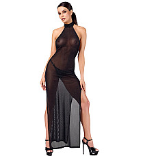 Платье Noir Handmade F372 Onyx Twin-slit Long dress XS