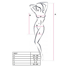 Бодистокинг Passion BS027 red, платье-сетка на бретелях, очень откровенное
