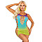 Сукня Leg Avenue Seamless Ombre Faux Lace Up Mini Dress One Size Ocean