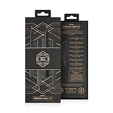 Набор свечей Rosy Gold - Seduction Candle Set - Black