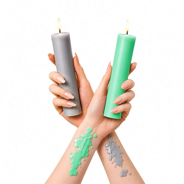 Свічка для WaxPlay Feral Feelings soft 15 см Light Grey