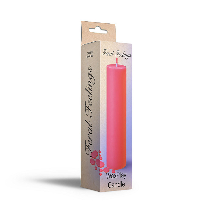 Свічка для WaxPlay Feral Feelings UV-neon 15 см Neon Red