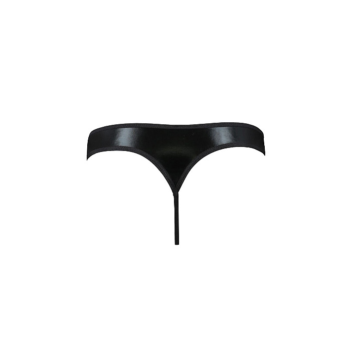 Чоловічі стринги Passion 033 THONG PAUL XXL/XXXL Black, під латекс