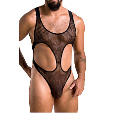 Чоловіче сітчасте боді Passion 040 LEON S/M Black, сітка, резинки