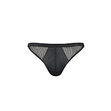 Мужские открытые слипы Passion 034 OPEN LUKE L/XL Black, экокожа