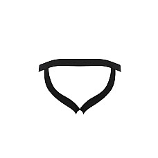 Мужские слипы на шнуровке Passion 044 SLIP BEN L/XL Black, экокожа, люверсы