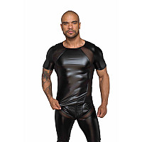 Футболка с мокрым эффектом Noir Handmade H056 Men's T-shirt made of powerwetlook, 3XL