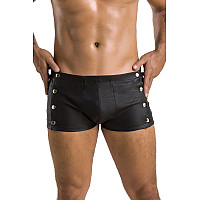 Чоловічі шкіряні боксери із заклепками Passion 048 SHORT DAVID L/XL Black