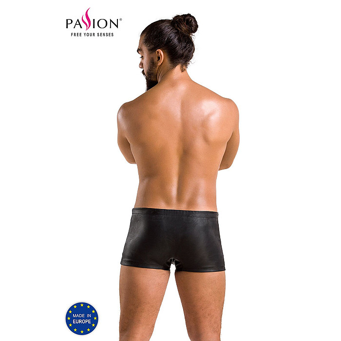Мужские кожаные боксеры с заклепками Passion 048 SHORT DAVID S/M Black