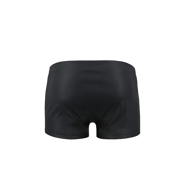 Мужские кожаные боксеры с заклепками Passion 048 SHORT DAVID S/M Black