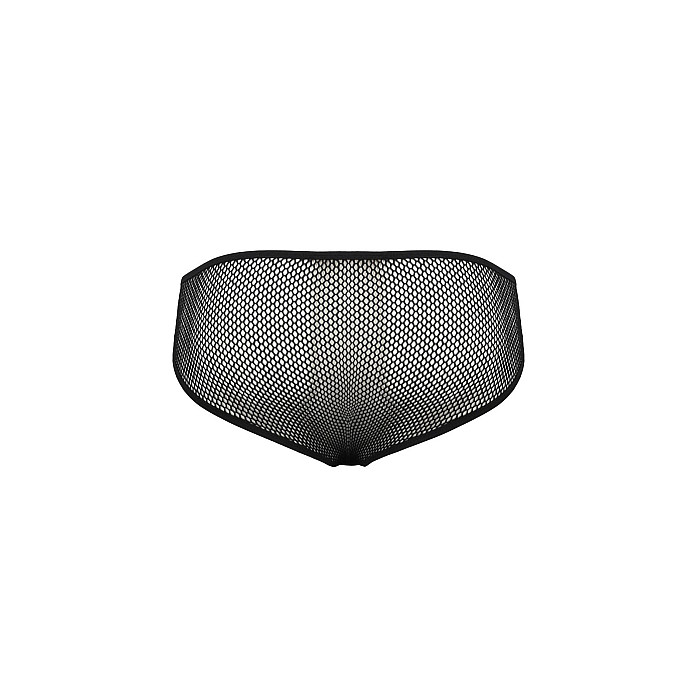 Чоловічі труси зі шнурівкою Passion 035 SLIP RICHARD L/XL Black, екошкіра, сітка