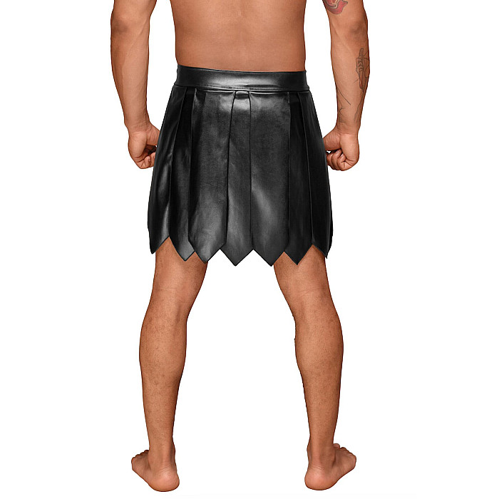 Чоловіча спідниця гладіатора Noir Handmade H053 Eco leather men's gladiator skirt - M