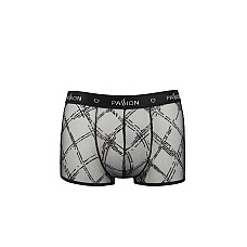 Чоловічі прозорі боксери Passion 032 SHORT JAMES L/XL Black, сітка