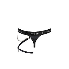 Мужские трусики танга с подвязкой Passion 058 THONG BILL S/M Black