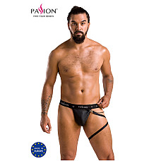 Мужские трусики танга с подвязкой Passion 058 THONG BILL S/M Black