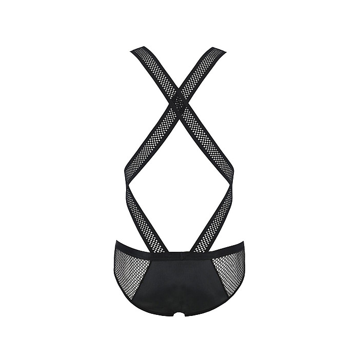 Мужское эротическое сетчатое боди Passion 045 VICTOR XXL/XXXL Black, экокожа, сетка