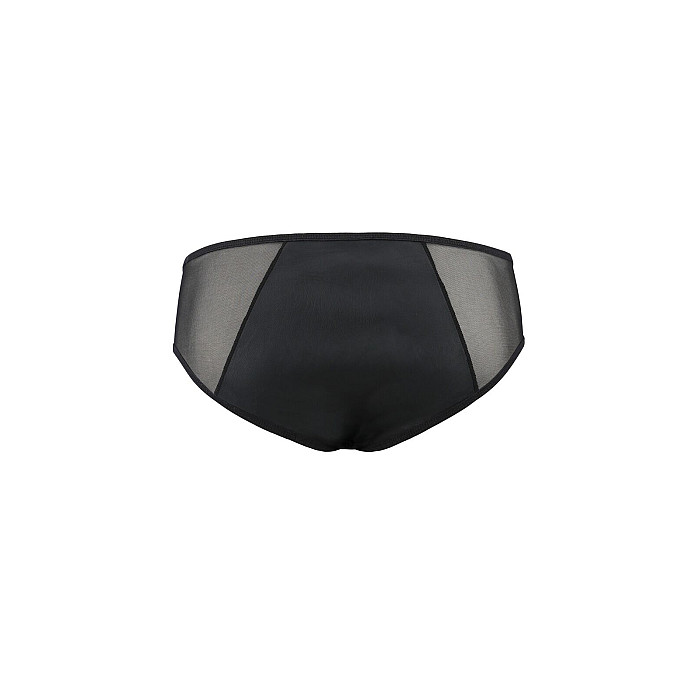 Мужские слипы на молнии Passion 042 SLIP TIMMY S/M Black, экокожа, сетка