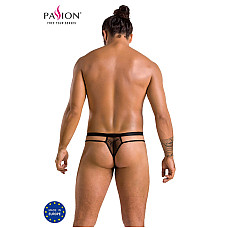Чоловічі прозорі стринги Passion 029 THONG COLLIN S/M Black, сітка