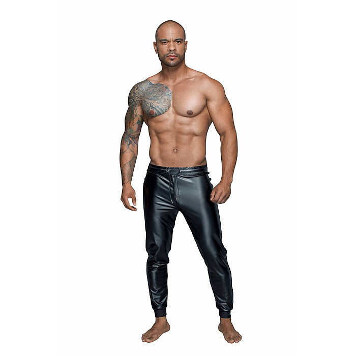 Мужские треггинсы Noir Handmade H063 Powerwetlook treggings, S, мокрый эффект