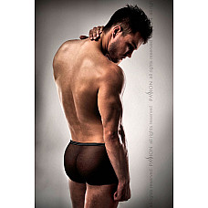 Прозорі чоловічі шортики Passion 025 SHORT black XXL/XXXL