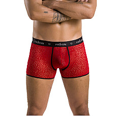 Чоловічі прозорі боксери Passion 046 SHORT PARKER S/M Red, сітка, під леопард