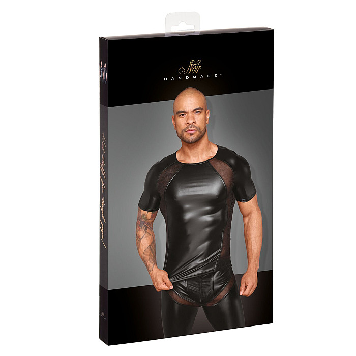 Футболка с мокрым эффектом Noir Handmade H056 Men's T-shirt made of powerwetlook, L